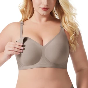 Factory ODM High Quality Seamless Soft Jelly No Underwire Comfortable Bras Nursing Bra for Pregnant Women and Breastfeeding