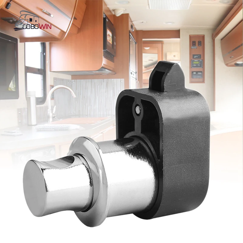 Caravan Push Latch Motorhome Boat Cupboard Door Lock Rv Button