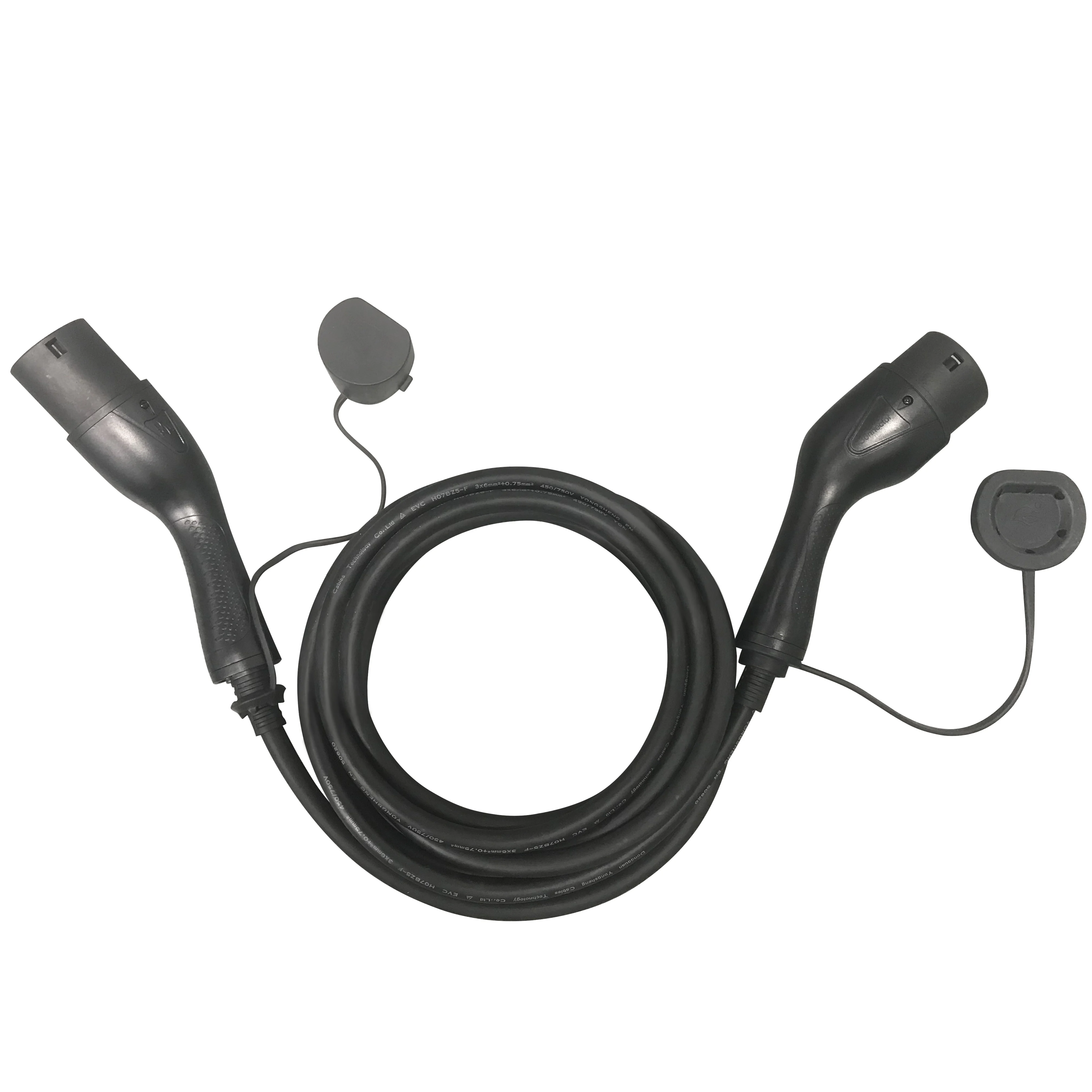32A 1 Phase Mode Level 3 Electric Ev Charging Cable Car Type 2 to Type 2 EV Charging Cable