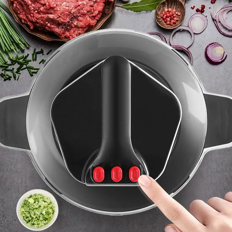 8830 Copper Motor 6L Stainless Steel Electric Garlic Mixer Chicken Meat Grinder for Household Car RV with Strong Power
