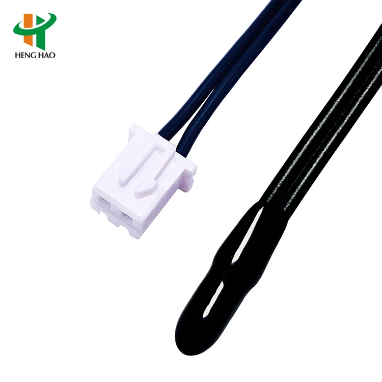 Steel Head NTC Thermistor Temperature Sensor with B25/85 2 Wire and 3 Wire Options for Car Refrigerator