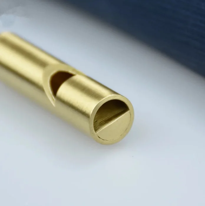 Vintage Brass Whistle - Handmade Copper Survival Tool