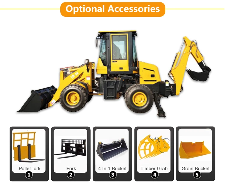 3 Ton Mini Backhoe Loader | 0.5m³ Bucket Capacity, 4x4 Drive, Ideal for ...