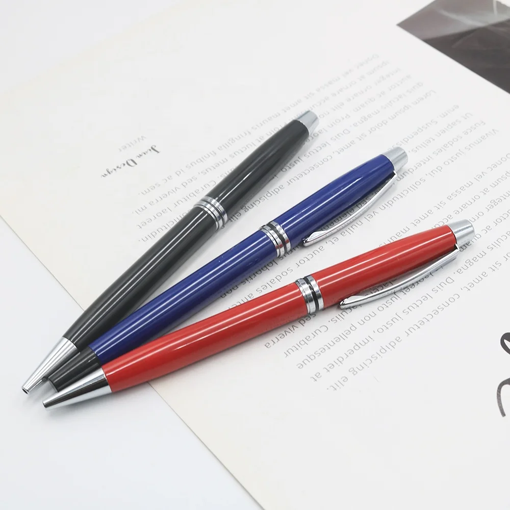 Custom Printed Logo Engraved Creative Metal Stainless Steel Gift Pen Twist Metal Gift Pen