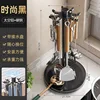 Black swivel hook rack