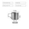 Pure titanium mug, 220ml (without lid)
