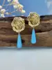 Gold + Water Drop Blue