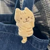Velcro Cat Keychain - Brown
