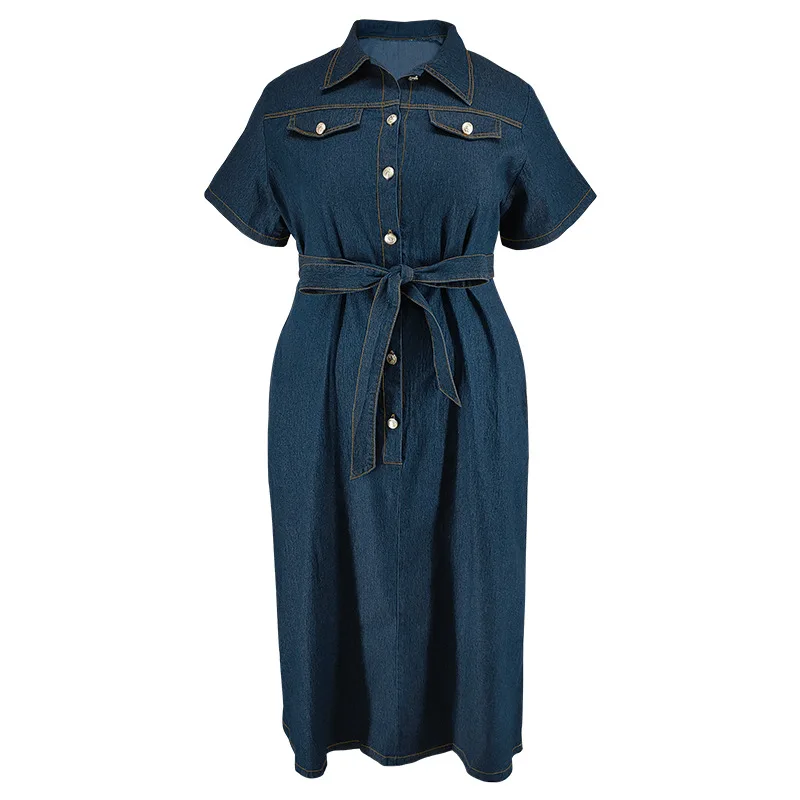 Shop Y218338 Plus Size Women Denim Dresses - Casual & Stylish