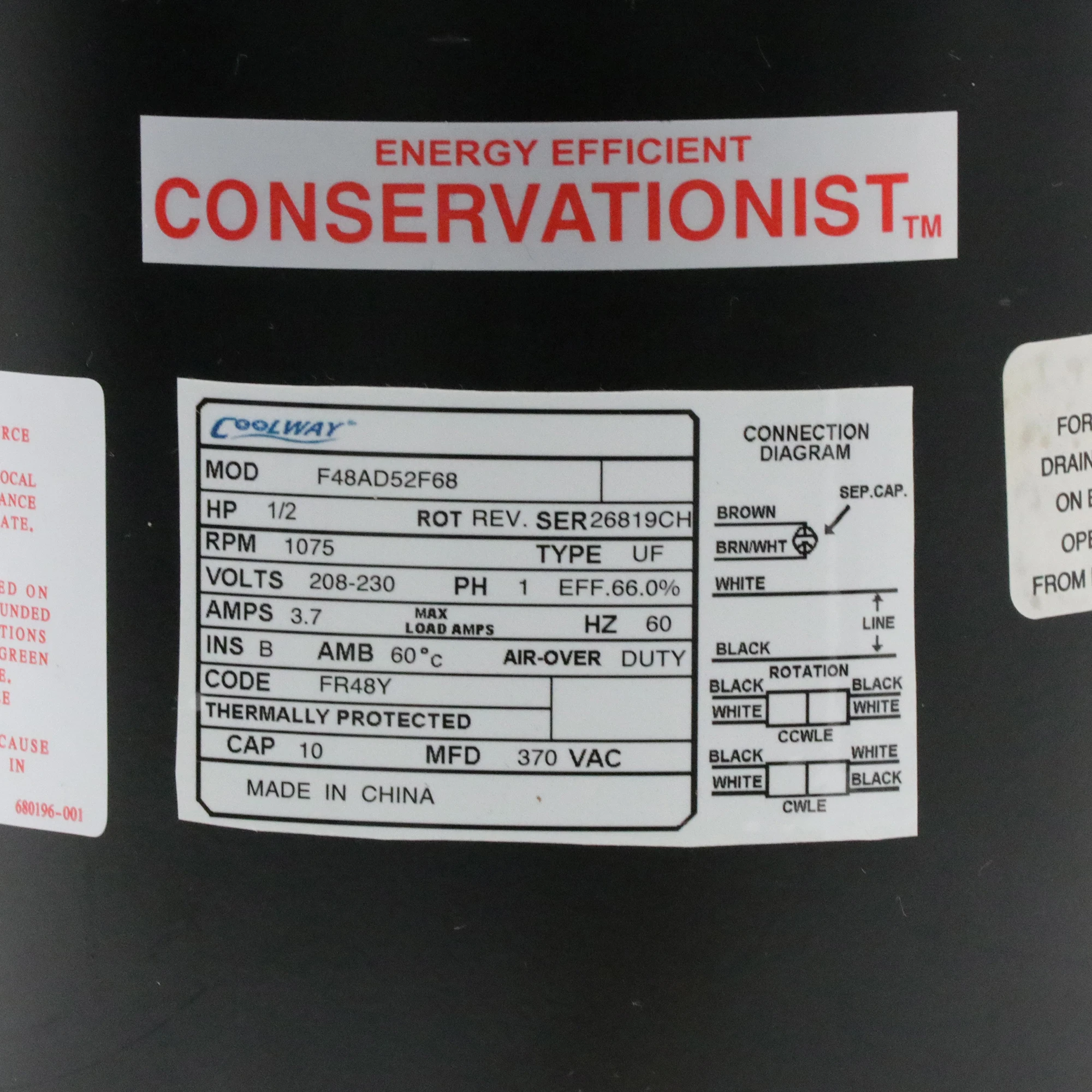 Good Quality HVAC Condenser Motor Low Price AC Air Conditioner Motor Electrical Fan Motor 1/3-1/6HP 208-230V 2 Speed