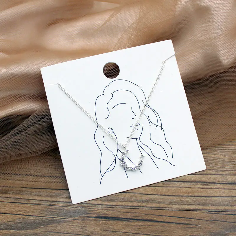 Wholesale packaging for jewelry earring cards with face necklace