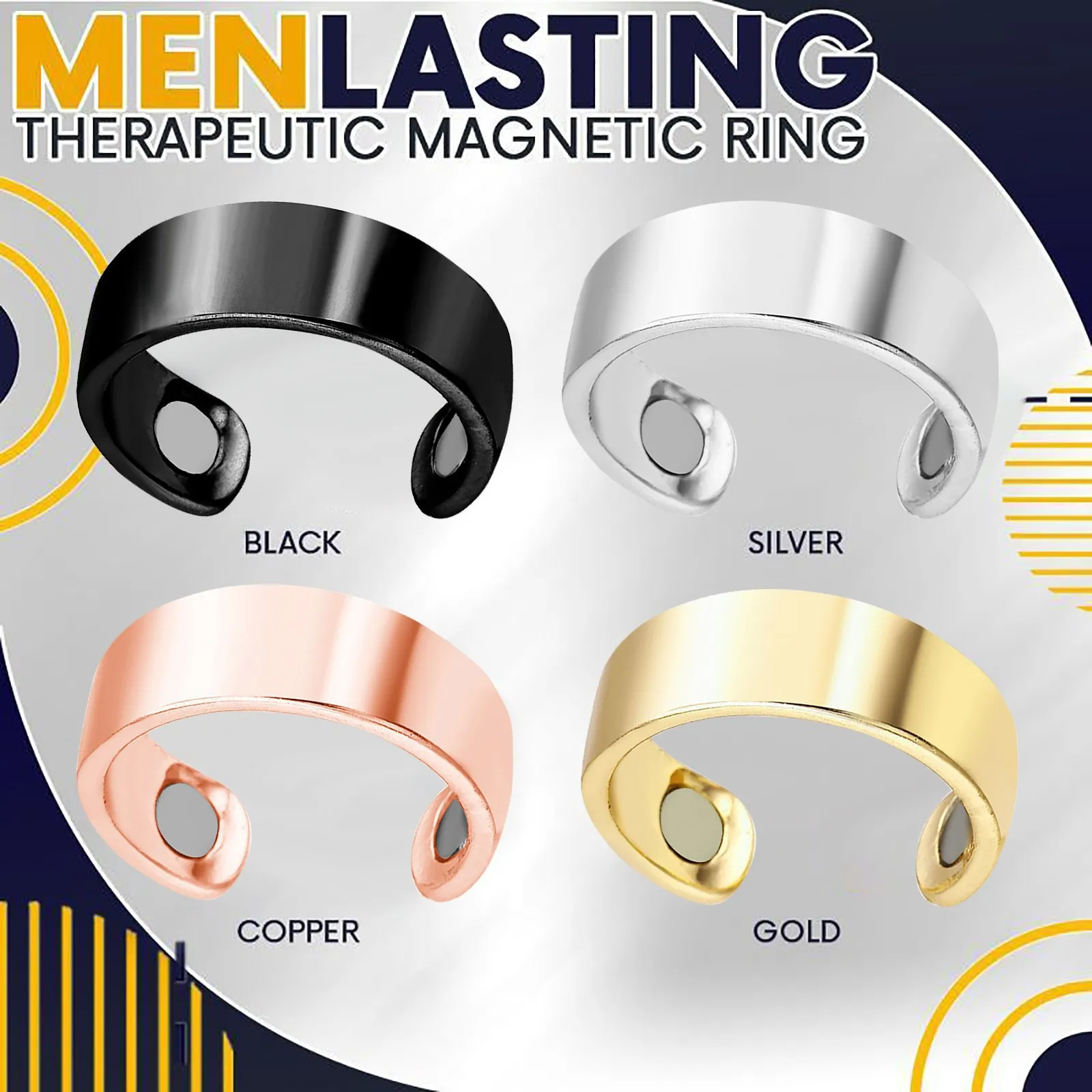 Wholesale Magnetic Anti-snoring Slimming Fitness Weight Loss Ring Therapy Healthcare Rings