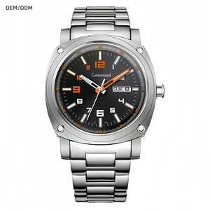 OEM Custom Logo Japanese Automatic Men's Watch 20ATM Waterproof Super Luminous Mechanical Titanium Watches