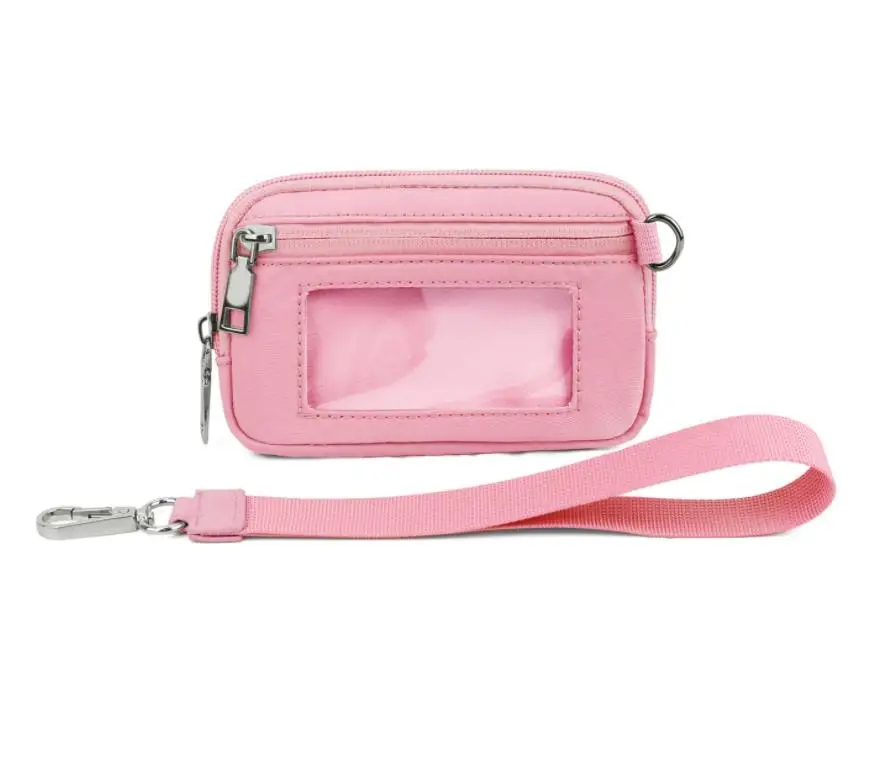 2025 Alibaba Wholesale Travel Woman Cosmetic Organizer in Hand, New Fashion Waterproof clear Pvc Coin Purse Card Holder Custom