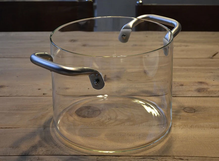 Transparent Flame-Proof Glass Pot