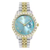 Silver and Gold with blue dial