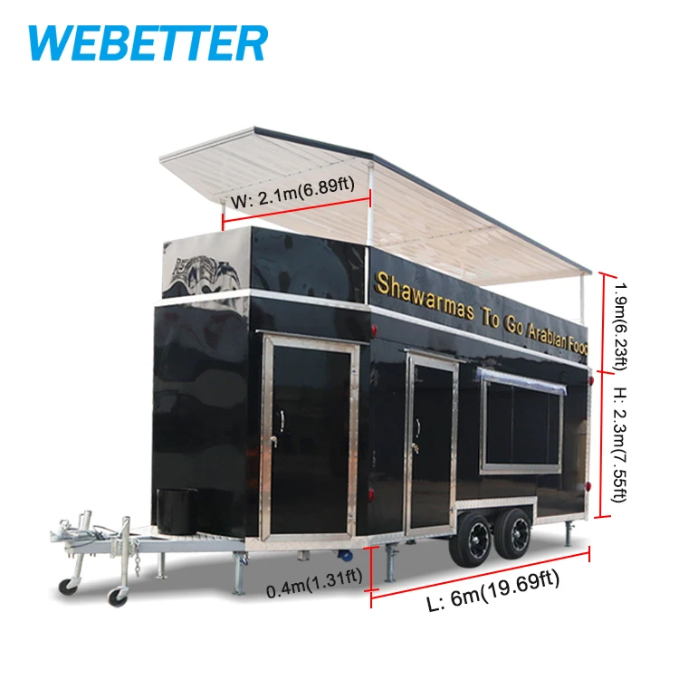 etter Custom Mobile Double Decker Food Truck With Full Kitchen