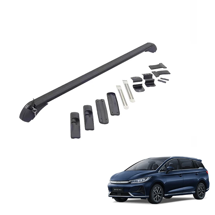 For BYD M6 EMAX 7 Universal Aluminum Alloy Cross Bars Compatible with Sedan Car Cover 2 Locks Enhanced Luggage Convenience