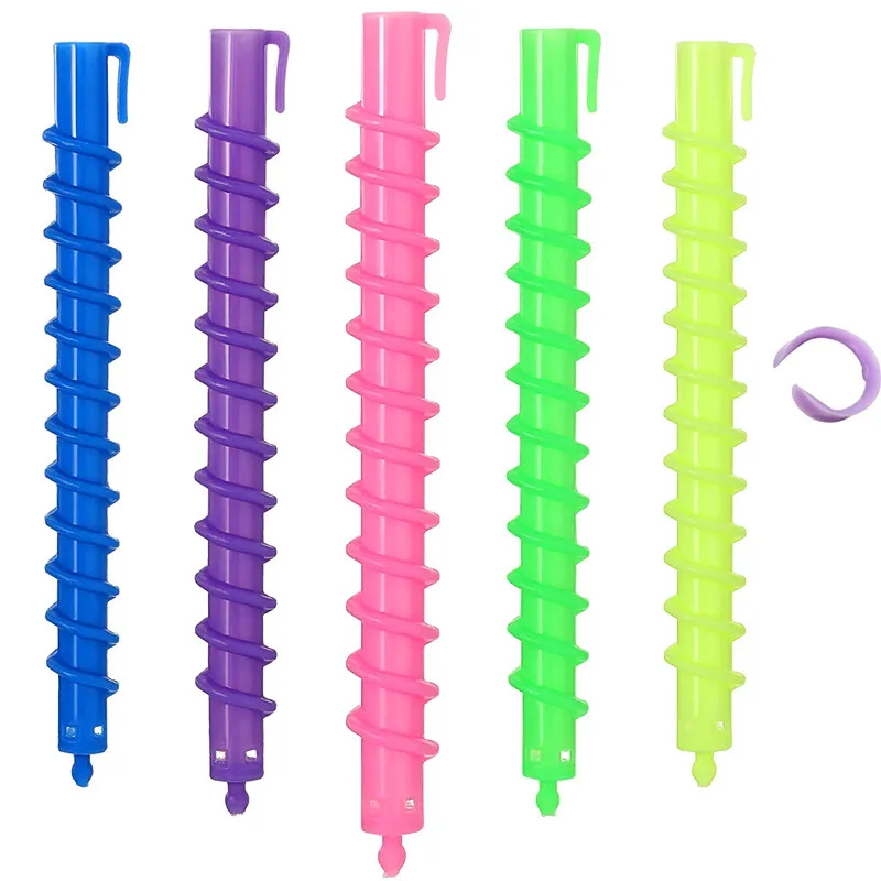 Plastic Spiral Hair Perm Rod Spiral Rod Barber Hairdressing Hair Rollers Salon Tools for Women Girls Alibaba