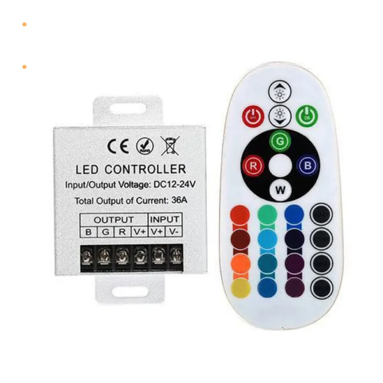 【新品】RGB 4pin ストリップ リモコン付き 約20本 まとめ 単色CCTRGB RGBWLEDストリップ4チャンネル信号増幅器コントローラー2