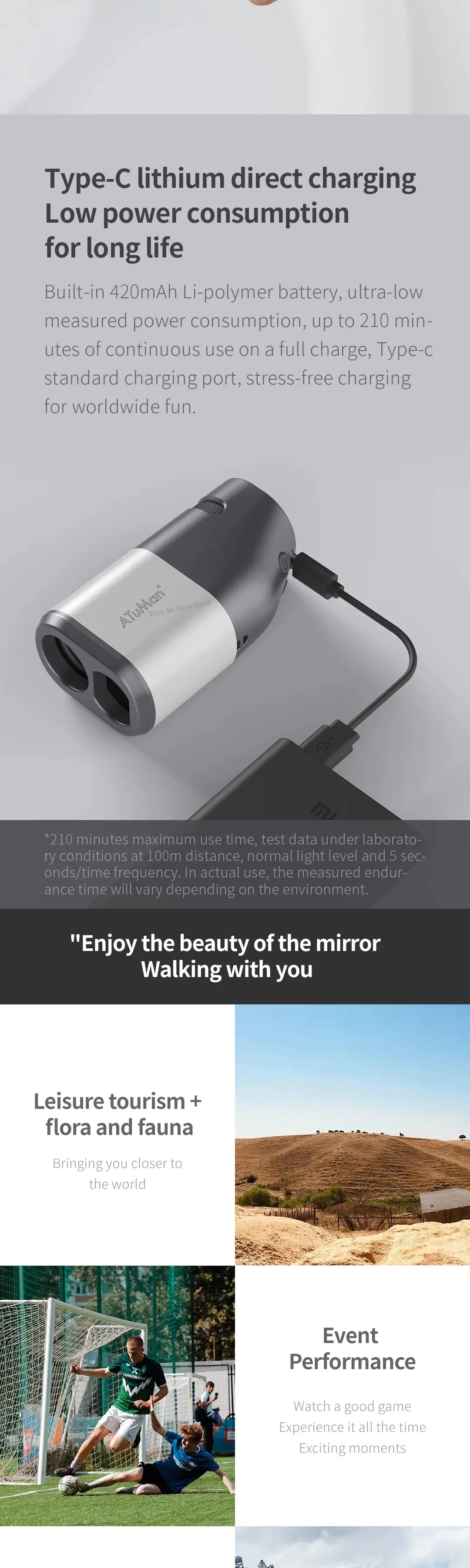 Mijia DUKA TR1 Laser Rangefinder Telescope: Precision 800M & 1200M