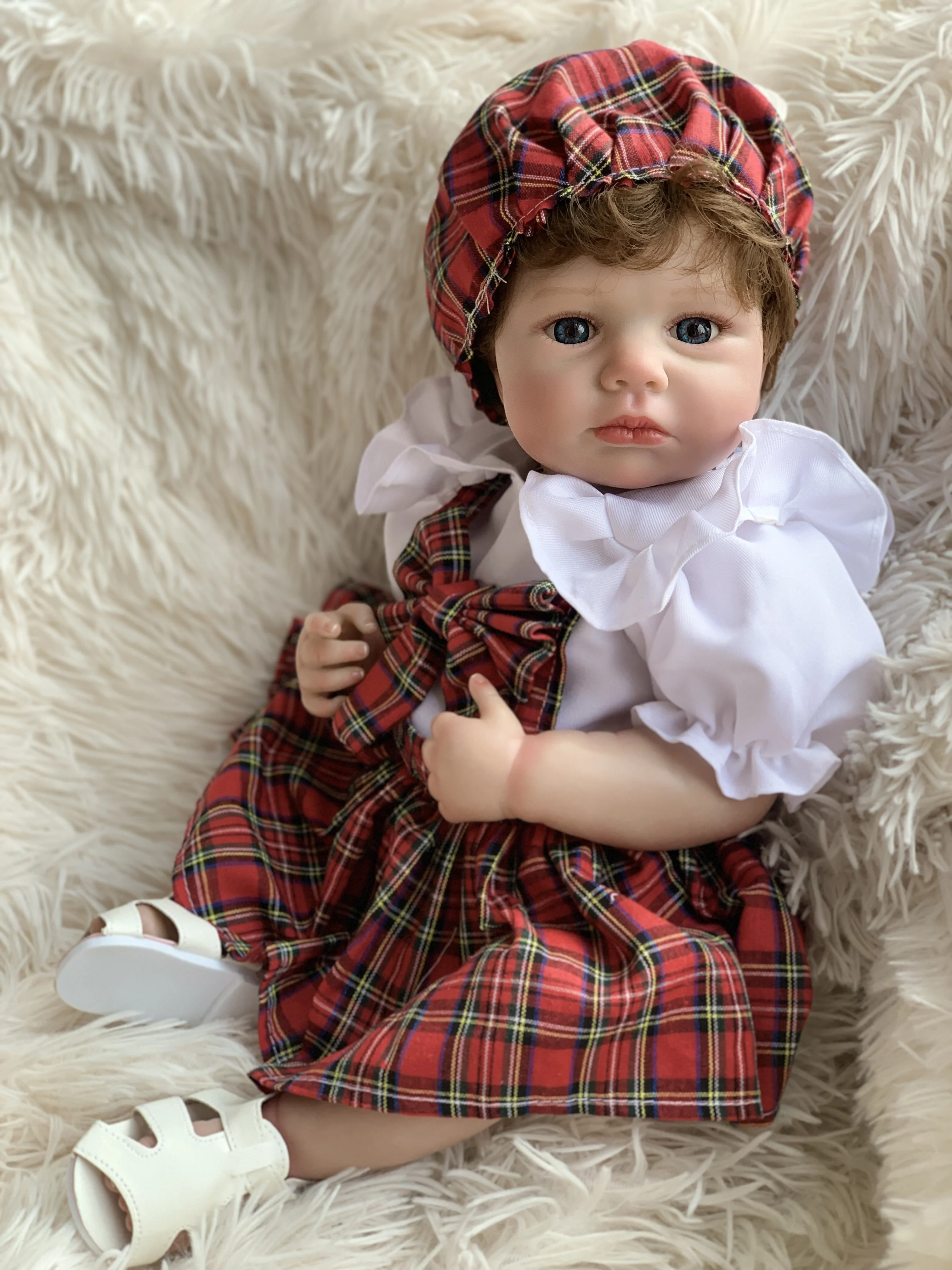 Nostalgic Matryoshka Doll 長袖OP Matryoshka Doll Apron JSK with Ribbon Combs by Metamorphose