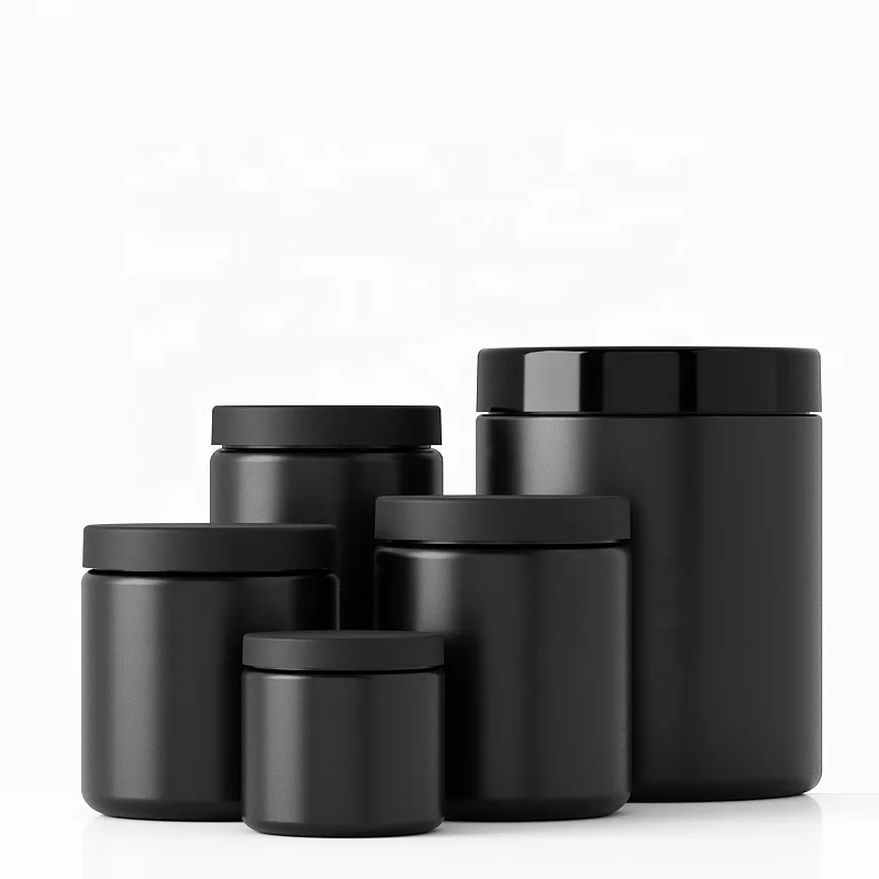 Oem&odm 100g 200g 500g 600g 800g 900g 1000g Wholesale Black Hdpe