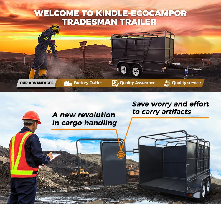 Ecocampor Australian Standard Tandem Axle Tradesman Trailer Cargo