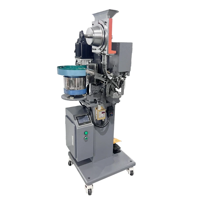 Automatic V Hook Button Riveting Machine for Work & Hiking Boots Featuring Essential Motor Component
