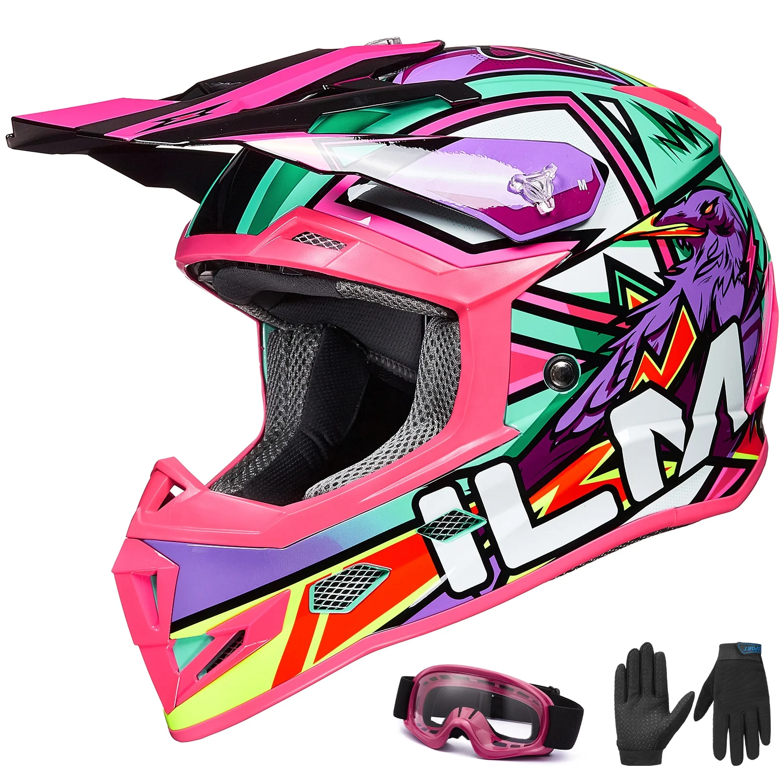 Four Wheeler Girls Quad Helmet Four Wheeler Kids Quad Bike Helmet