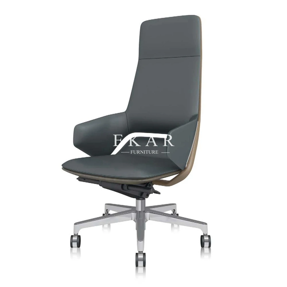 Pu Leather Swivel Chairs Foshan High Back Executive Office Chair