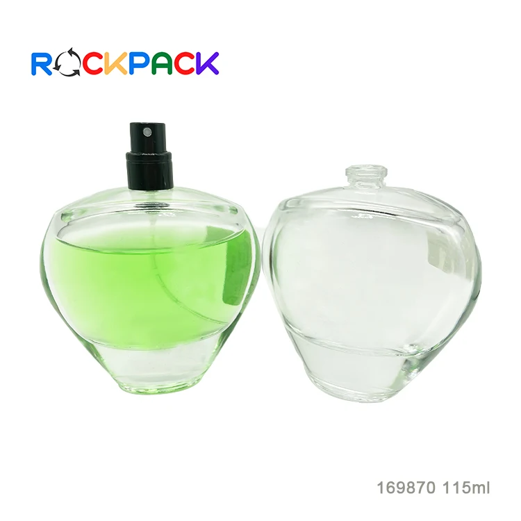 110ml Transparent Oval Shape Cosmetic Empty Perfume Bottles