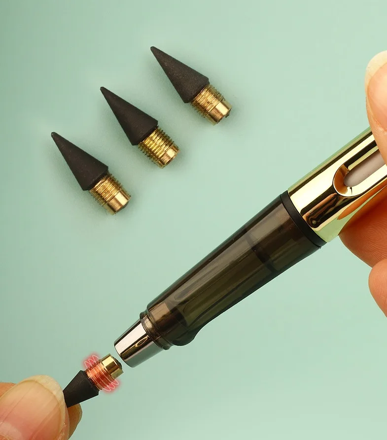 Магический карандаш HB 0 5 мм большая ручка с клипсой Бесплатная внутренняя ластик лазерный ослепительный