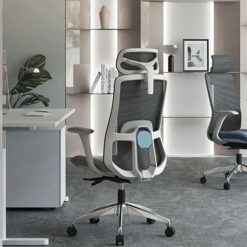 Modern new chair White Body Adjustable Lumbar Support Office High back office chair Executive Office Chair