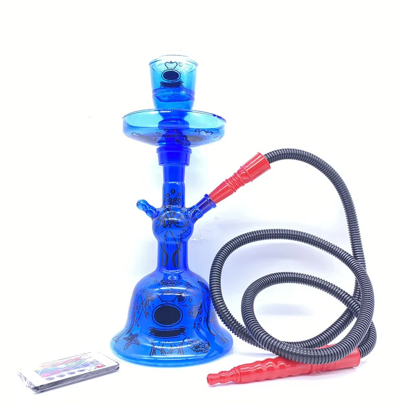 Wholesale Glass Led Hookah Shisha Smoking Chicha Sheesha Hookah Acrylic