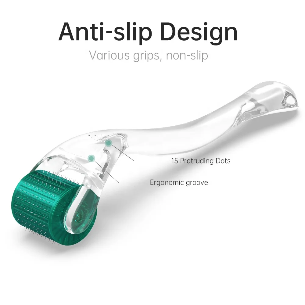 Private Label Derma Roller 540 Microneedling Darma Roller Beard Growth Hair Roller Micro Needle Face Dermarol 0.75mm Dermaroller