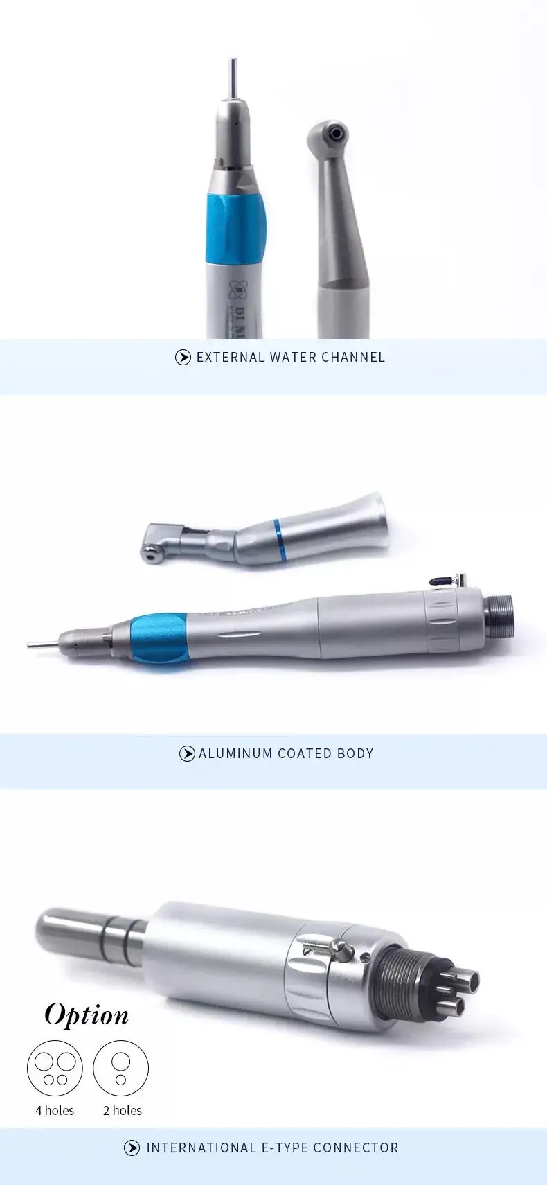 Dental Equipment Low And High Speed Turbina Handpiece Kits 2/4 Holes