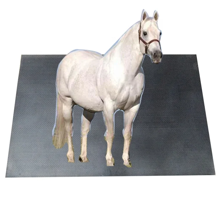 Interlocking Dairy Cow Mat Rubber Stable Horse Stall Mats 4x6 ft 3/4 Inch Thickness for Barn With 15 Years Service Life