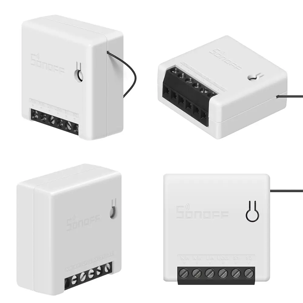 1-10pcs Sonoff Mini R2 Diy Smart Wifi Switch 2 Way Sonoff