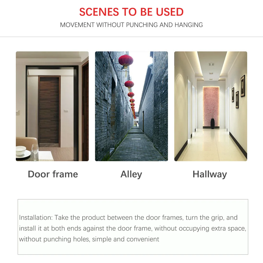 Outdoor Adjustable Gymnastics Strength Training Door Wall Mounted Pull