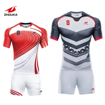 OEM Suppliers Rugby Shirts League Uniforms And Shorts Cheap Football Wear  Custom Rugby Jersey For Sale