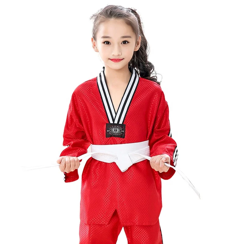 QUTENG Dise&amp;ntilde;o Uniforme De Taekwondo Korean Taekwondo Dress Ktk Uniform Taekwondo