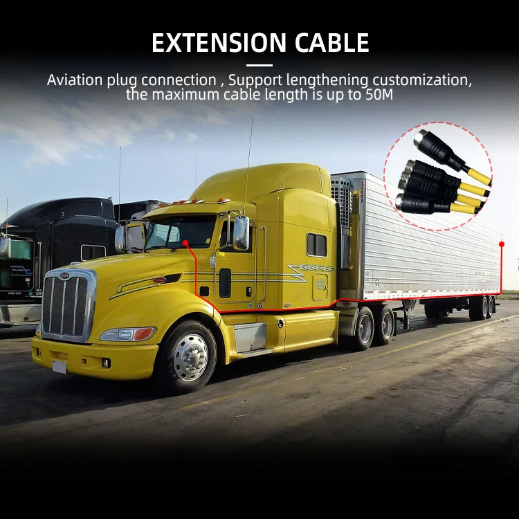 Wemaer 10.1 Inch AI Reverse Camera System Pedestrian Vehicle Detection for Trucks Trailers RVs Vans Construction Vehicles supplier