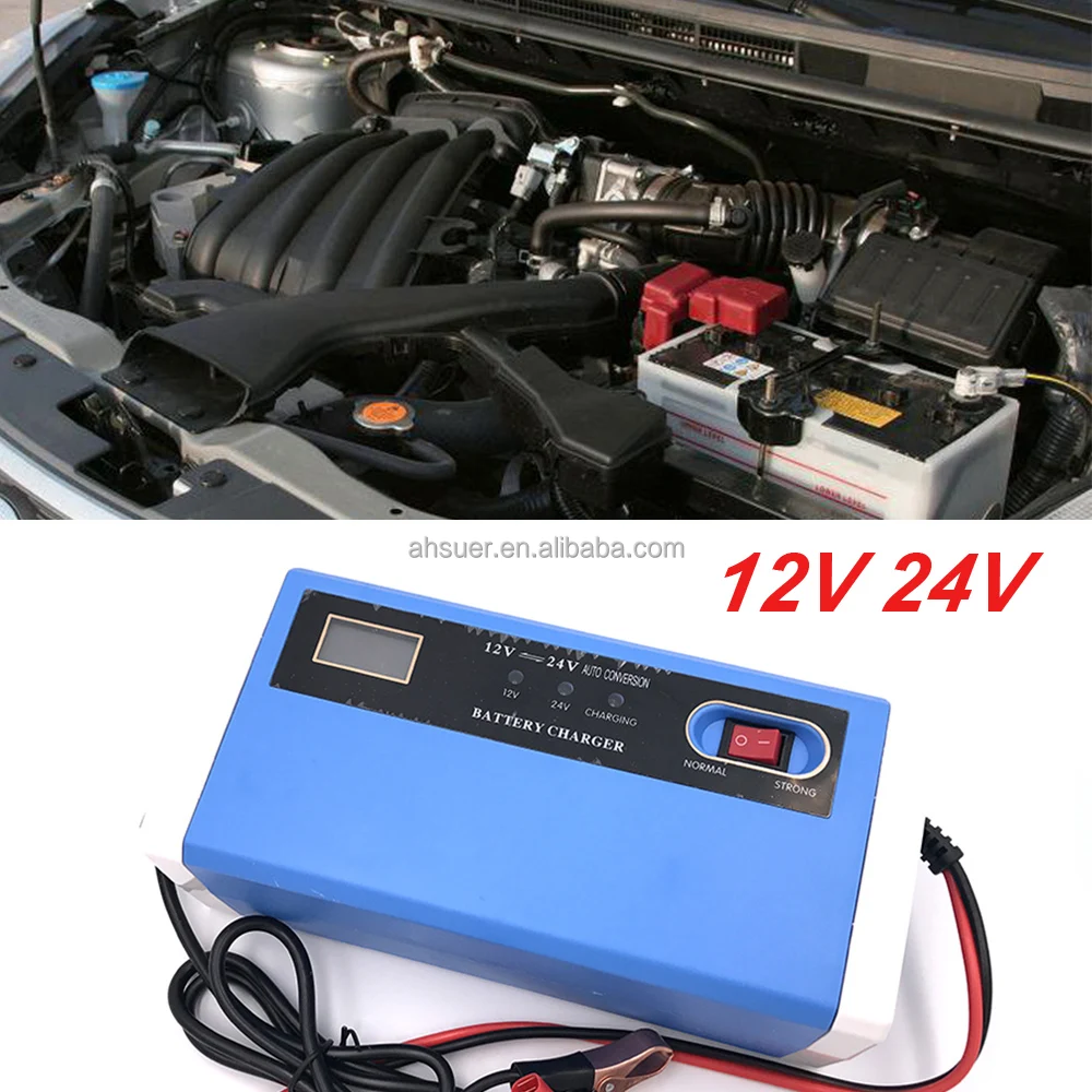 YDBAO Car Battery Charger 10A 12V 24V Battery Charger Fully