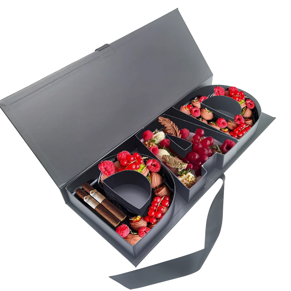 Father's Day Sweet Flower Arrangement Charcuterie Fillable Chocolate  Cardboard Letter DAD Shaped Gift Box