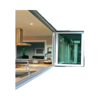 Low price new products Foldable invisible insect-proof waterproof folding windows rainproof folding window aluminum window