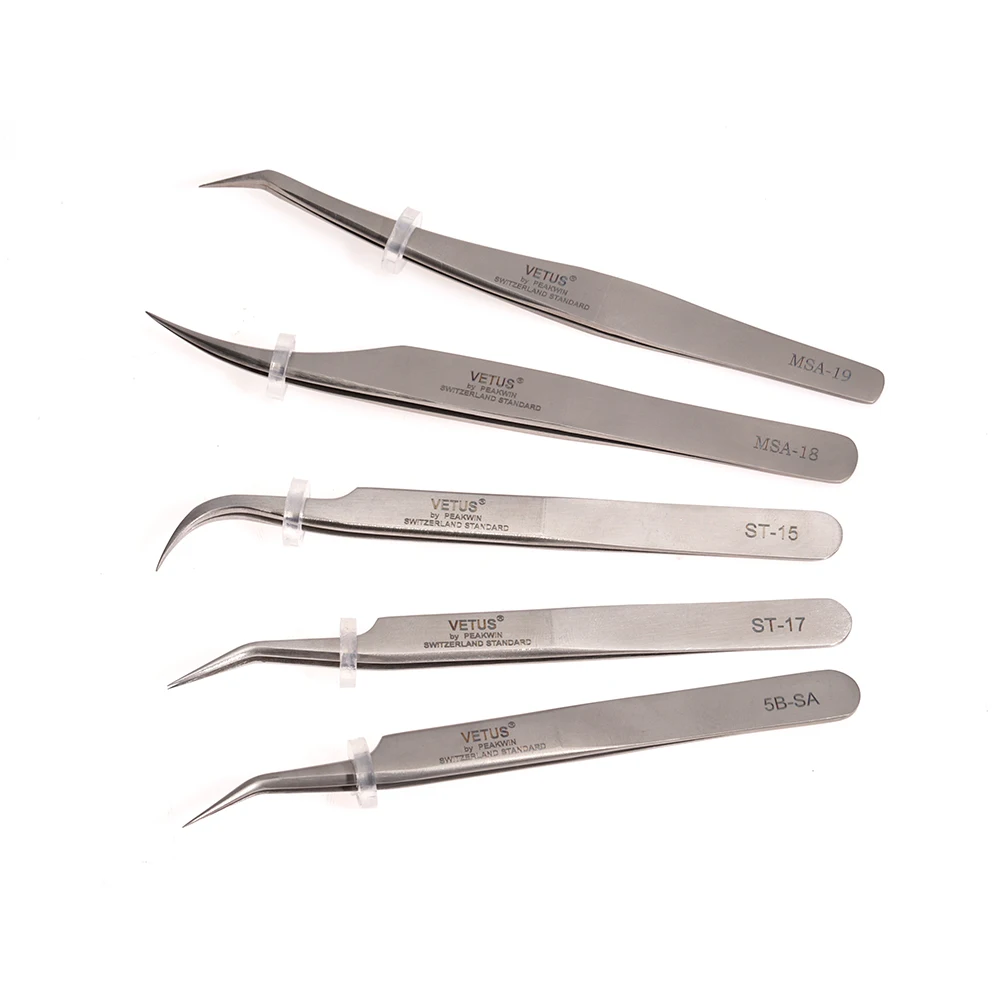 Оптовая торговля СТМ нержавеющая сталь пинцеты Lash русский объем ресниц аппликатор Наращивание ресниц Пинцет