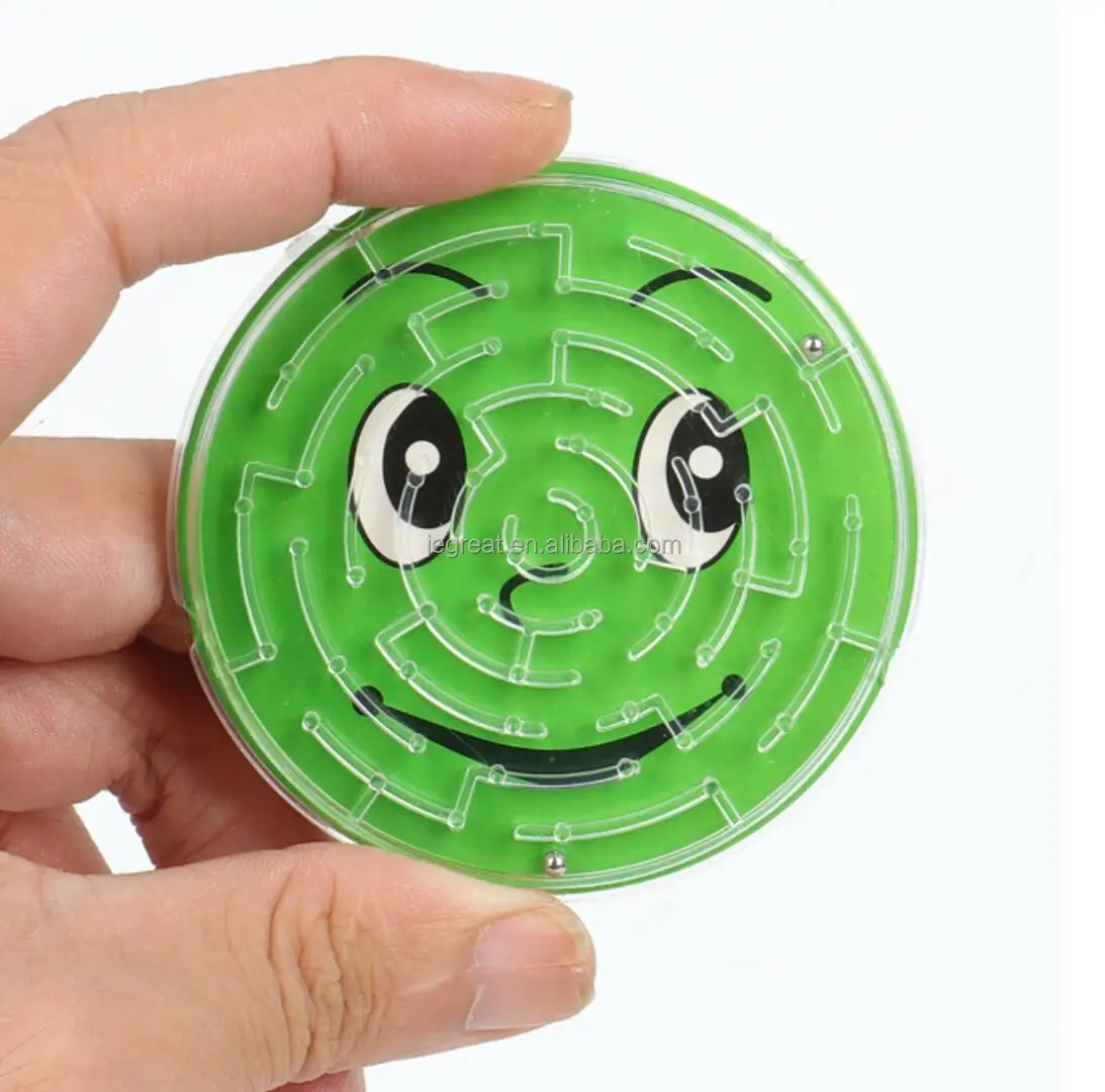 Mini Smile Face  Maze Puzzle Magic Intellect Ball for Children
