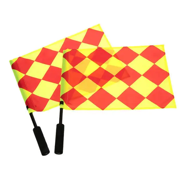 Sports Match Football Soccer Linesman Flag Referee Signal Hand Flag ...