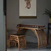 Tables et bancs en bambou